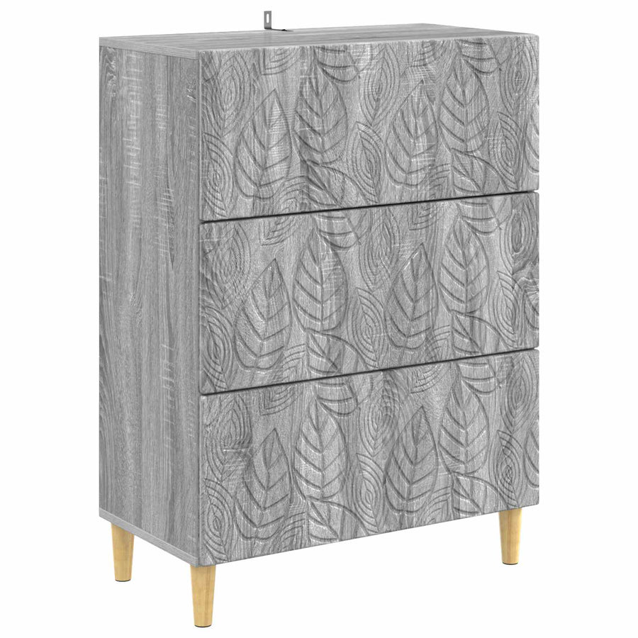 Ladenkast Grijs Sonoma 66 x 34,5 x 90 cm Bewerkt hout