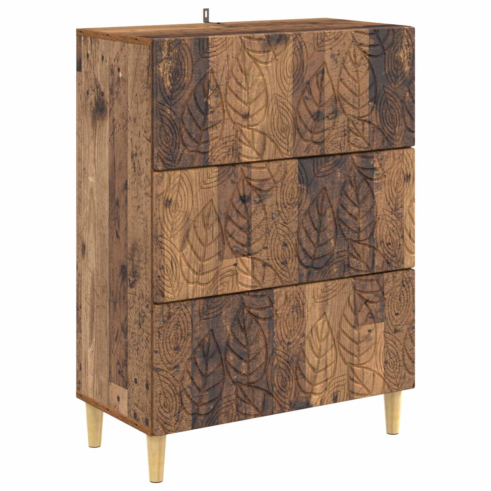 Ladenkast Oud hout 66 x 34,5 x 90 cm Bewerkt hout