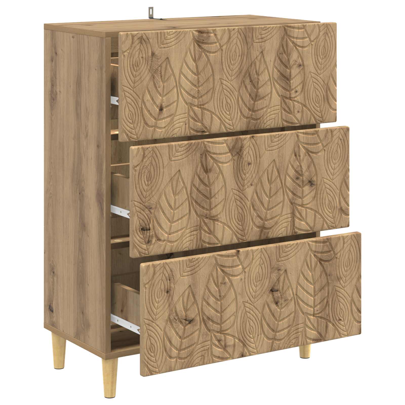 Ladenkast Artisanaal eiken 66 x 34,5 x 90 cm Bewerkt hout