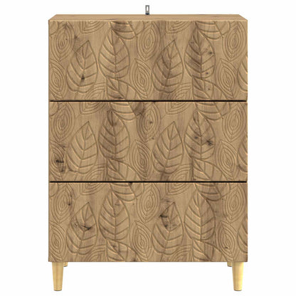 Ladenkast Artisanaal eiken 66 x 34,5 x 90 cm Bewerkt hout
