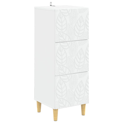 Ladenkast Wit 33 x 34,5 x 90 cm Bewerkt hout