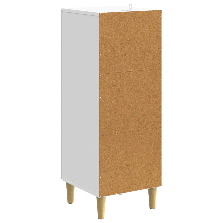 Ladenkast Wit 33 x 34,5 x 90 cm Bewerkt hout