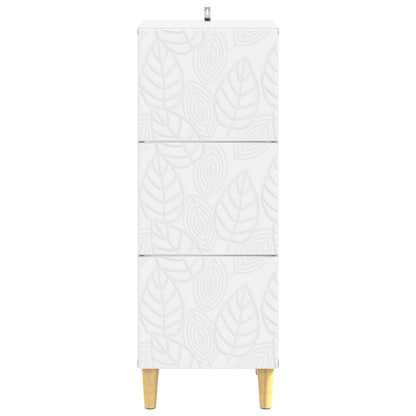 Ladenkast Wit 33 x 34,5 x 90 cm Bewerkt hout