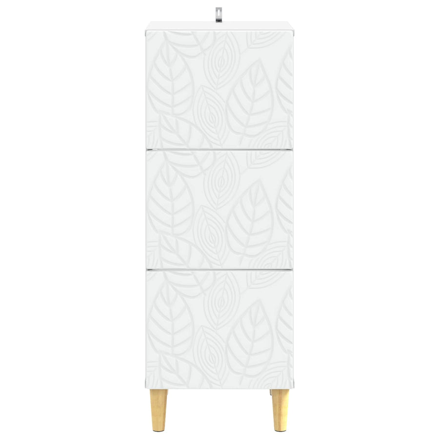 Ladenkast Wit 33 x 34,5 x 90 cm Bewerkt hout