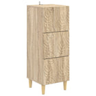 Ladenkast bewerkt hout 33x34,5x90 cm