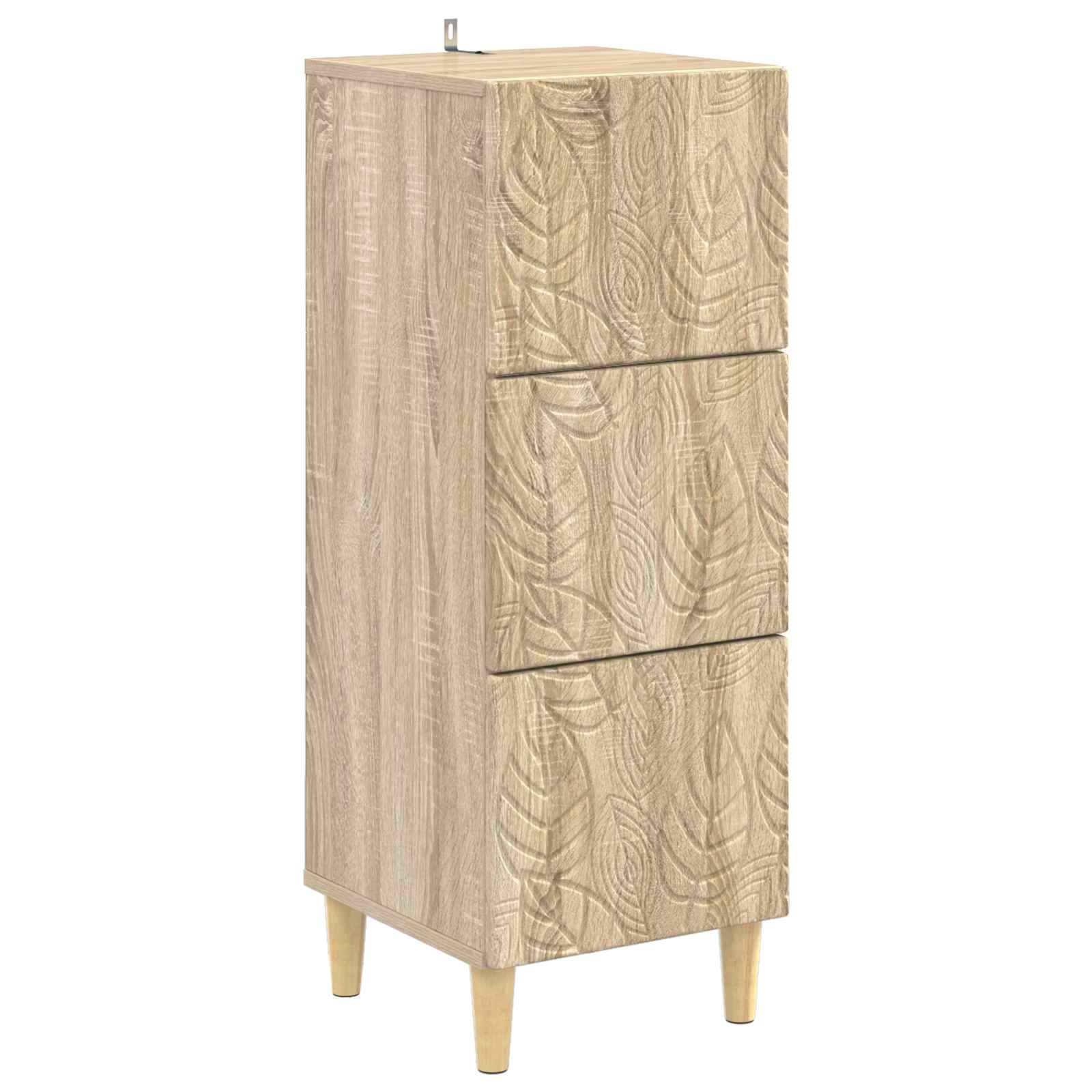 Ladenkast Sonoma Eiken 33 x 34,5 x 90 cm Bewerkt hout