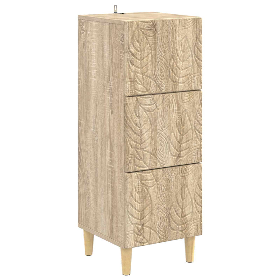 Ladenkast Sonoma Eiken 33 x 34,5 x 90 cm Bewerkt hout