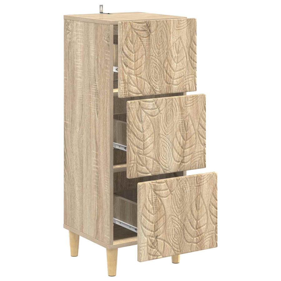 Ladenkast Sonoma Eiken 33 x 34,5 x 90 cm Bewerkt hout