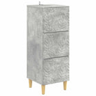 Ladenkast 33x34,5x90 cm betongrijs bewerkt hout