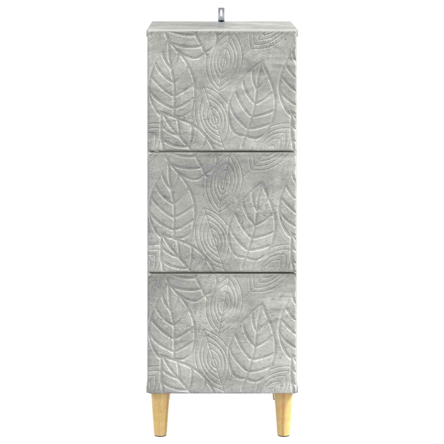 Ladenkast Betongrijs 33 x 34,5 x 90 cm Bewerkt hout