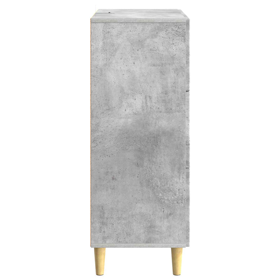 Ladenkast Betongrijs 33 x 34,5 x 90 cm Bewerkt hout