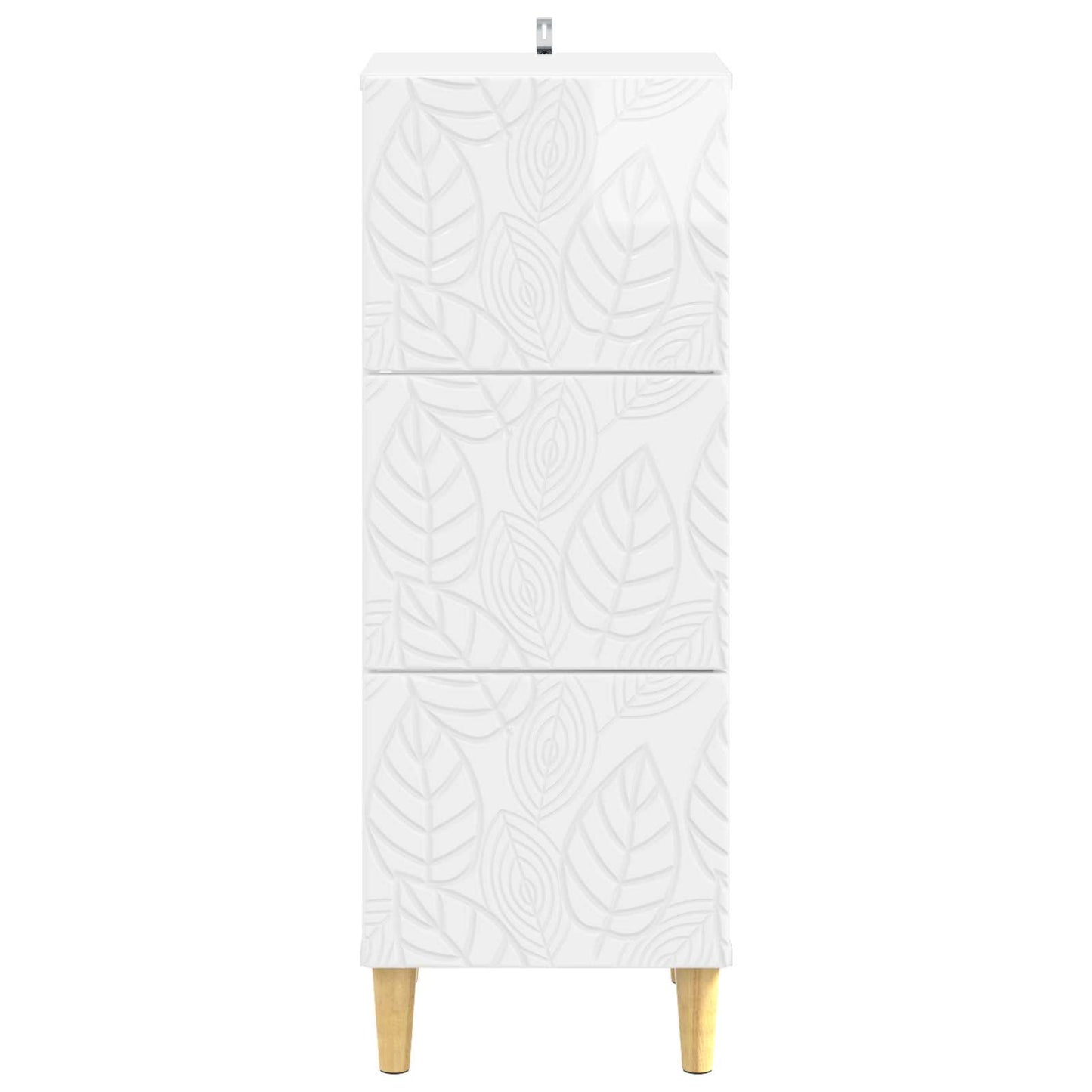Ladenkast Hoogglans Wit 33 x 34,5 x 90 cm Bewerkt hout