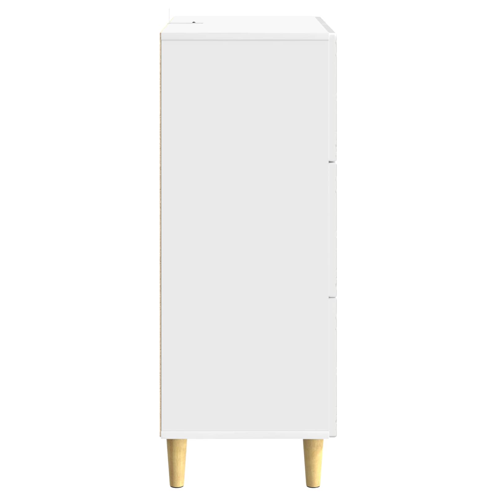 Ladenkast Hoogglans Wit 33 x 34,5 x 90 cm Bewerkt hout