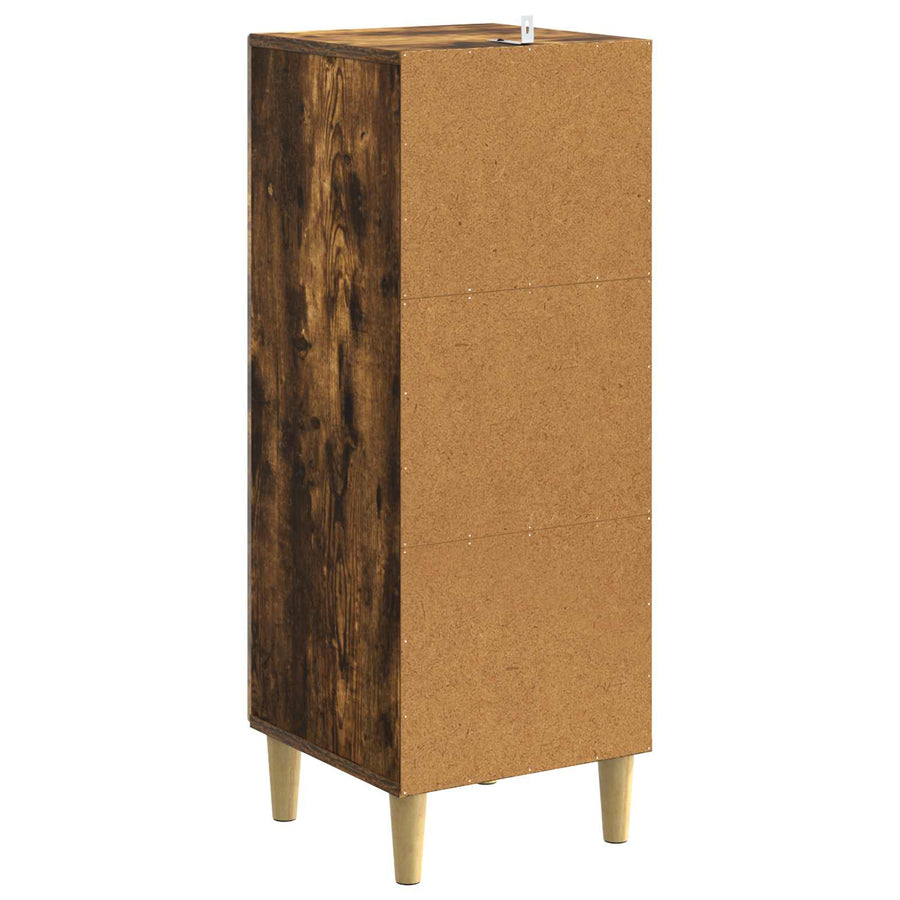 Ladenkast Gerookt eiken 33 x 34,5 x 90 cm Bewerkt hout