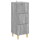 Ladenkast 33x34,5x90 cm bewerkt hout grijs