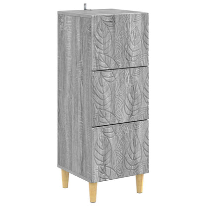 Ladenkast Grijs Sonoma 33 x 34,5 x 90 cm Bewerkt hout