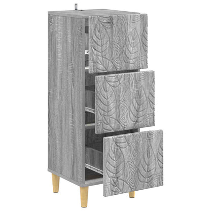 Ladenkast Grijs Sonoma 33 x 34,5 x 90 cm Bewerkt hout