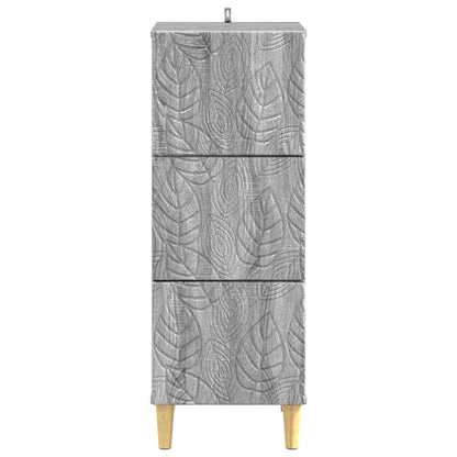 Ladenkast Grijs Sonoma 33 x 34,5 x 90 cm Bewerkt hout