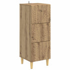 Ladenkast bewerkt hout 33x34.5x90 cm