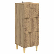 Ladenkast bewerkt hout 33x34.5x90 cm