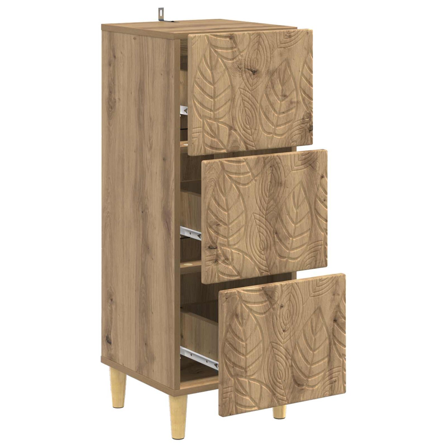 Ladenkast Artisanaal eiken 33 x 34,5 x 90 cm Bewerkt hout