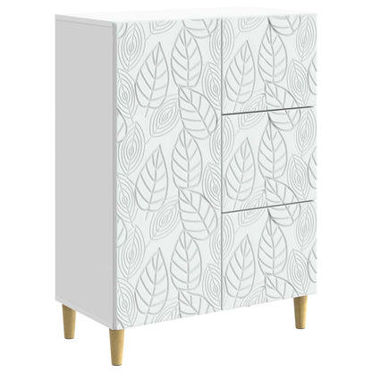 Dressoir Wit 66 x 34,5 x 90 cm Bewerkt hout