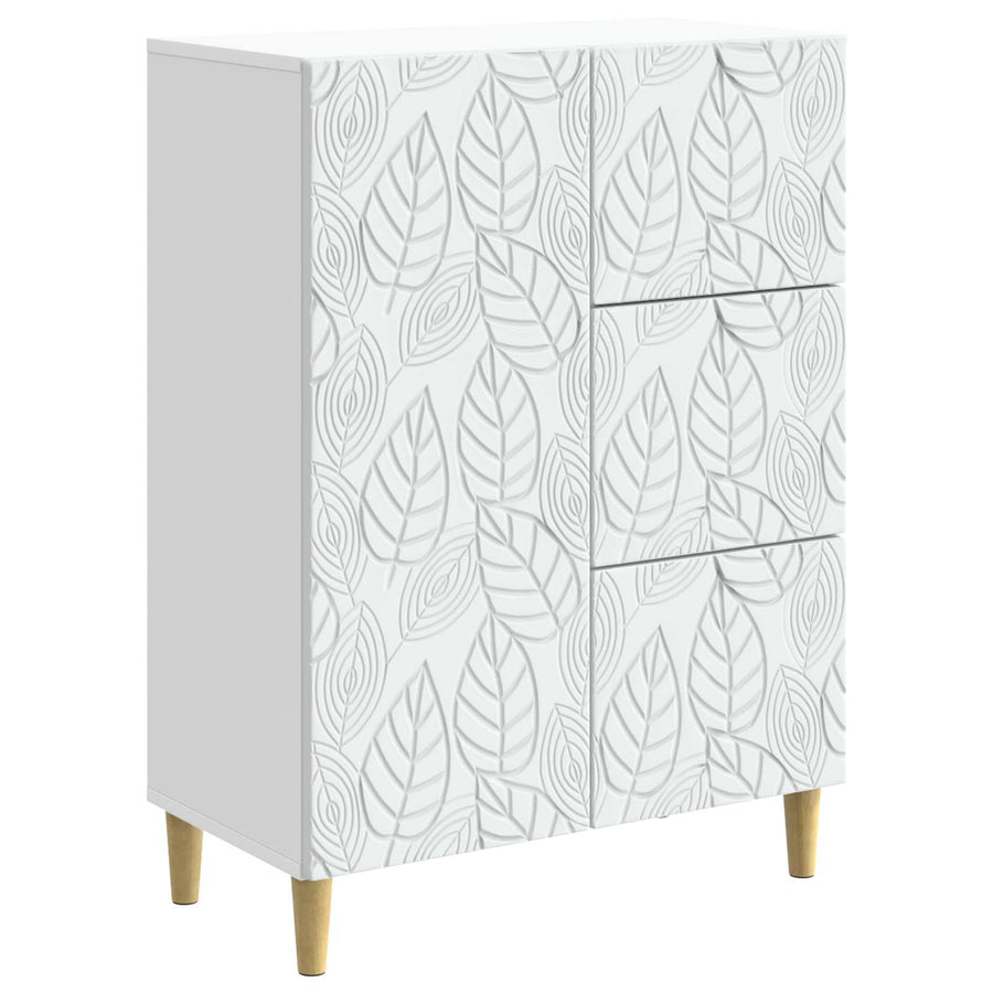 Dressoir Wit 66 x 34,5 x 90 cm Bewerkt hout