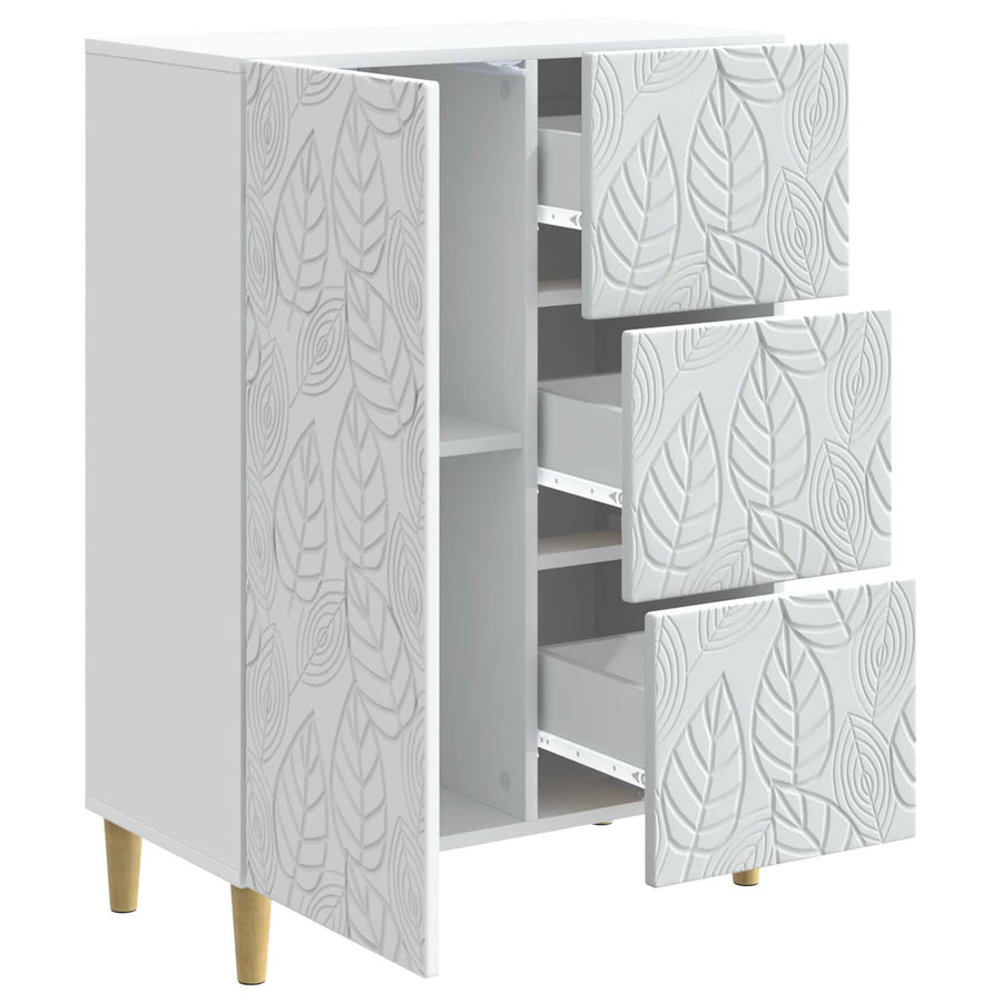 Dressoir Wit 66 x 34,5 x 90 cm Bewerkt hout