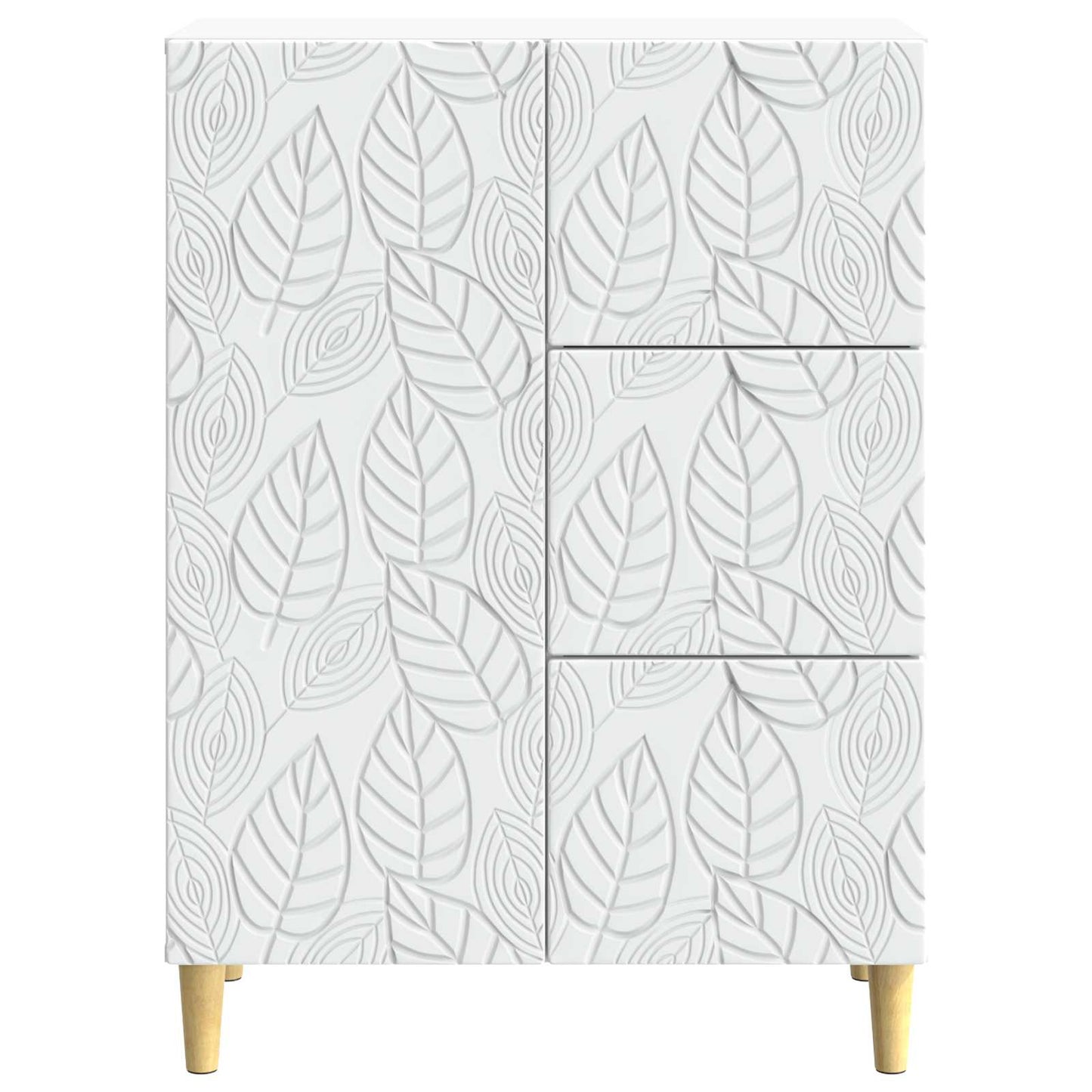 Dressoir Wit 66 x 34,5 x 90 cm Bewerkt hout