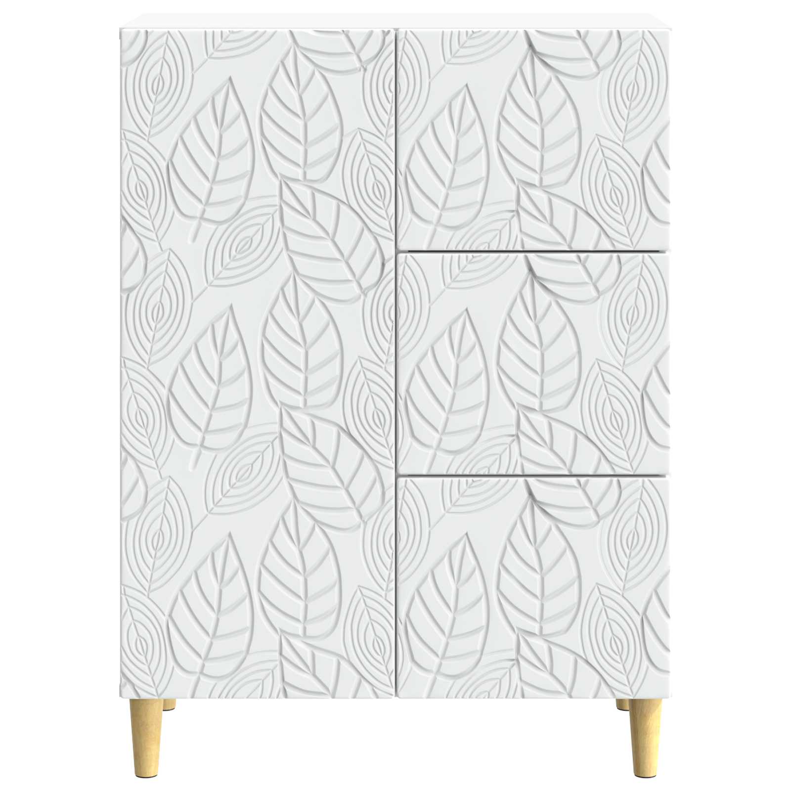 Dressoir Wit 66 x 34,5 x 90 cm Bewerkt hout