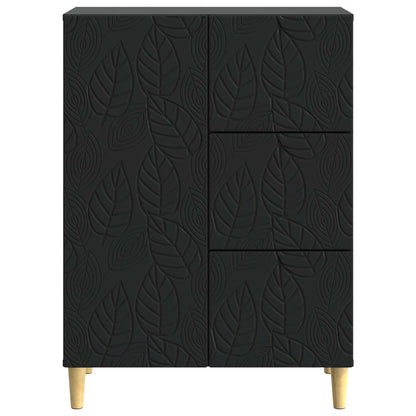 Dressoir Zwart 66 x 34,5 x 90 cm Bewerkt hout