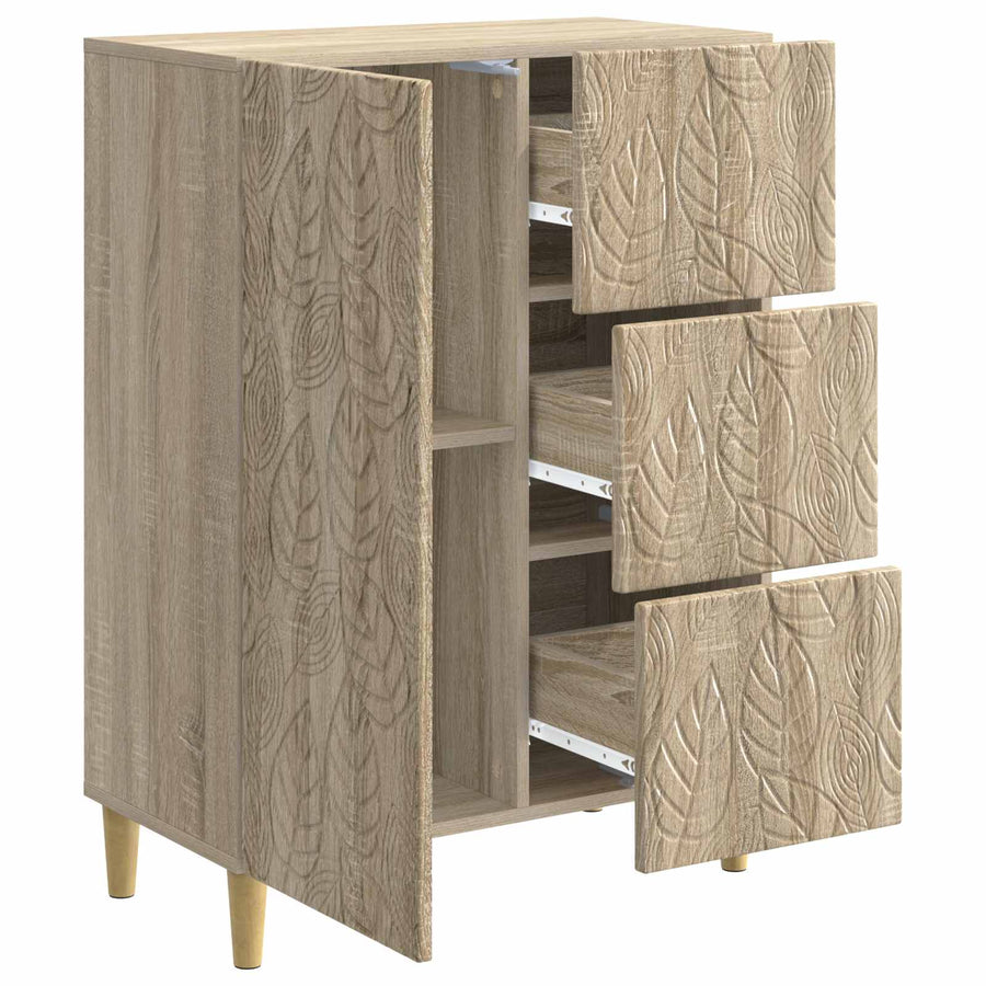 Dressoir Sonoma Eiken 66 x 34,5 x 90 cm Bewerkt hout