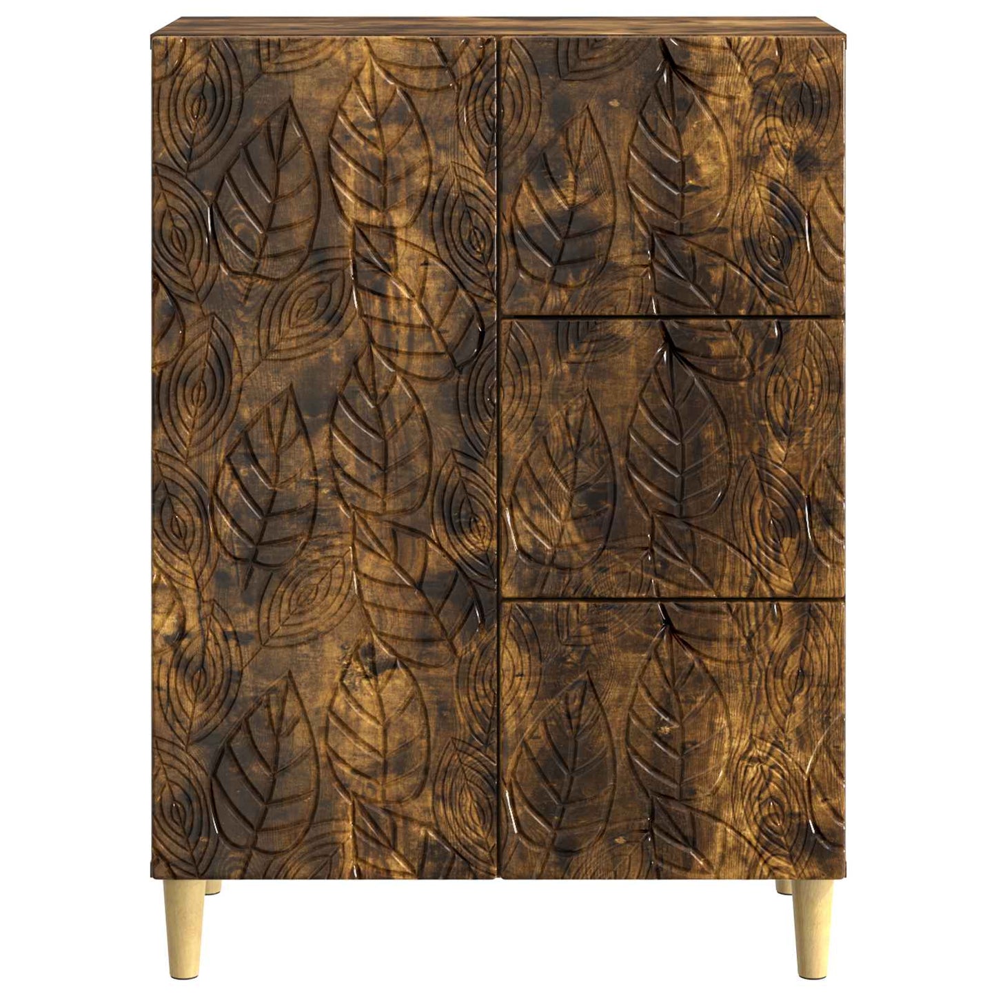 Dressoir Gerookt eiken 66 x 34,5 x 90 cm Bewerkt hout