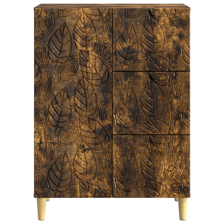 Dressoir Gerookt eiken 66 x 34,5 x 90 cm Bewerkt hout