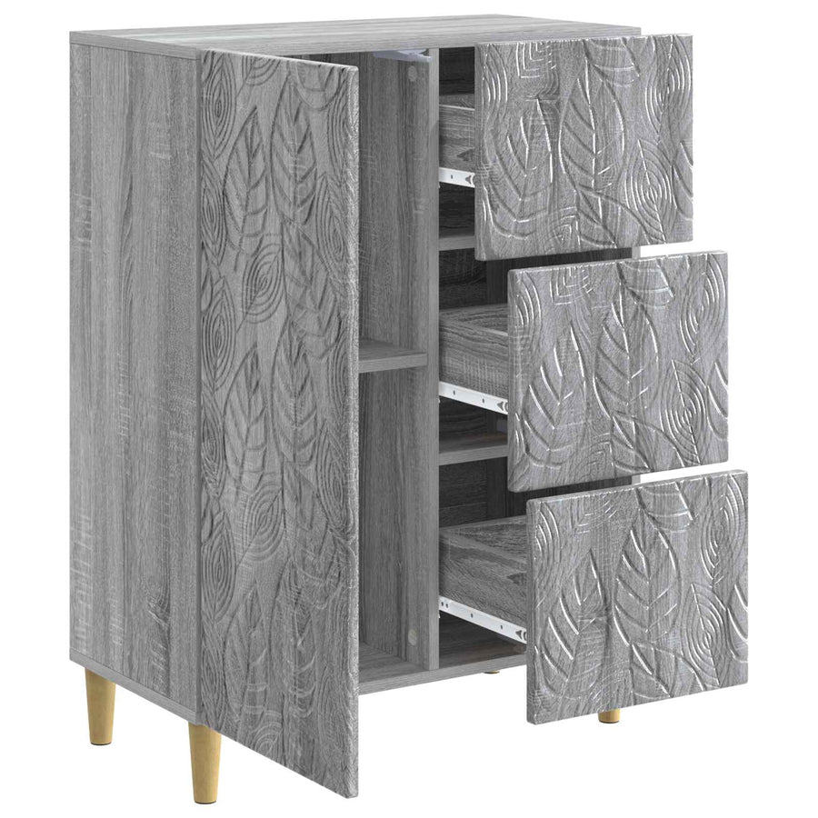 Dressoir Grijs Sonoma 66 x 34,5 x 90 cm Bewerkt hout