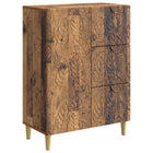 Dressoir 66x34.5x90 cm oud hout bewerkt hout