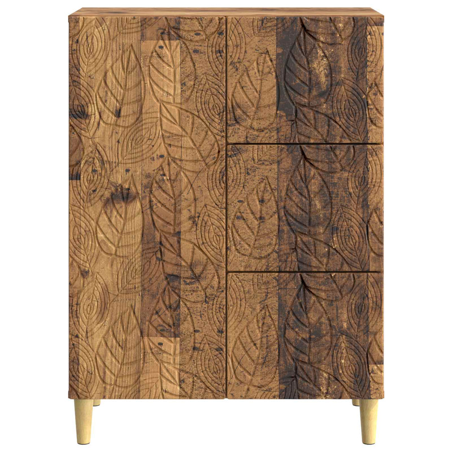 Dressoir Oud hout 66 x 34,5 x 90 cm Bewerkt hout