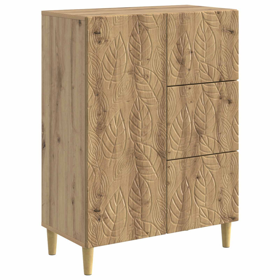 Dressoir Artisanaal eiken 66 x 34,5 x 90 cm Bewerkt hout