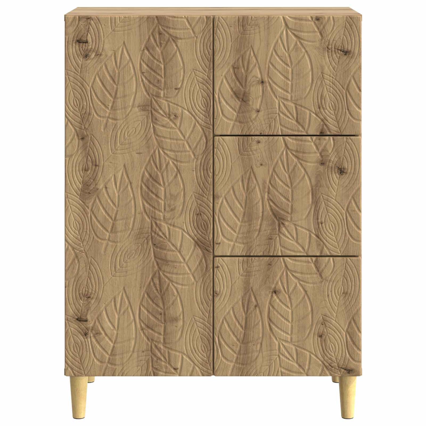 Dressoir Artisanaal eiken 66 x 34,5 x 90 cm Bewerkt hout