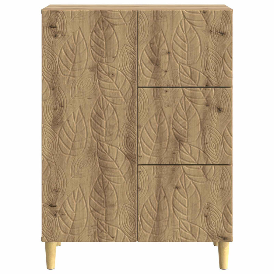 Dressoir Artisanaal eiken 66 x 34,5 x 90 cm Bewerkt hout