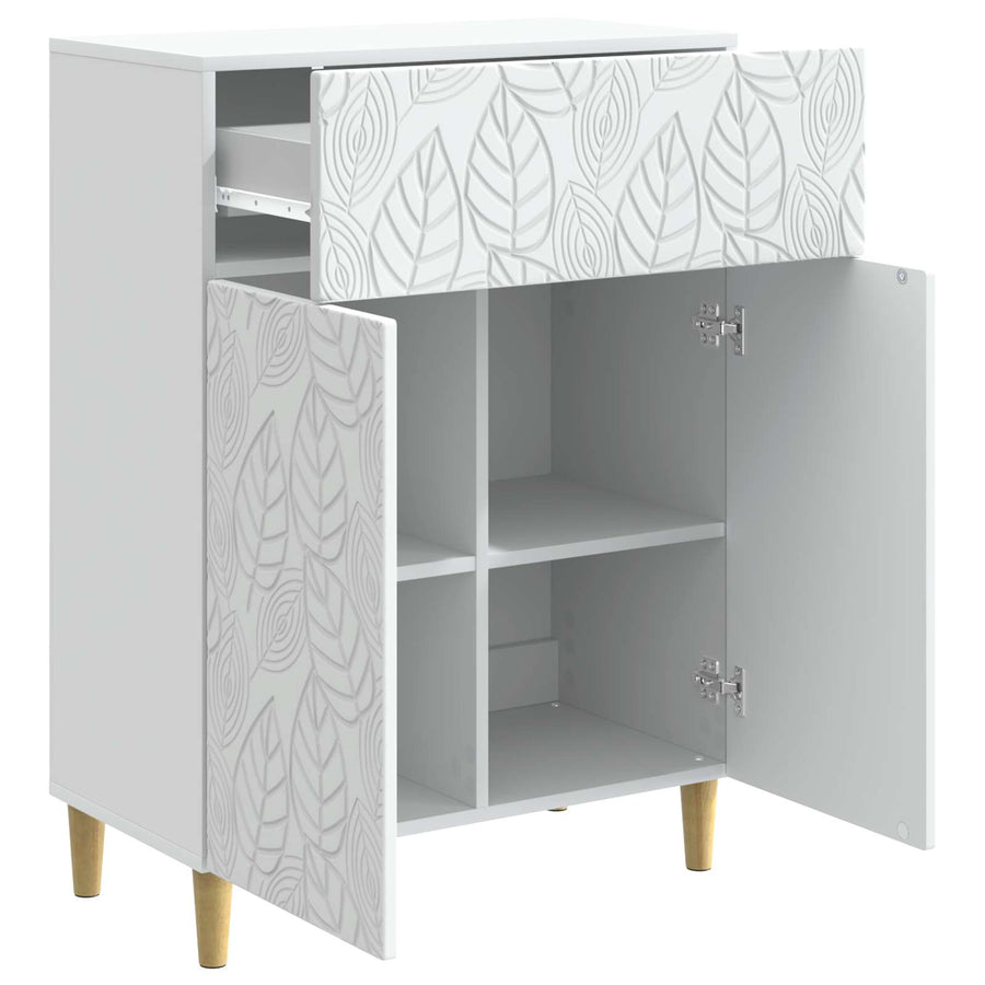 Dressoir Wit 66 x 34,5 x 90 cm Bewerkt hout