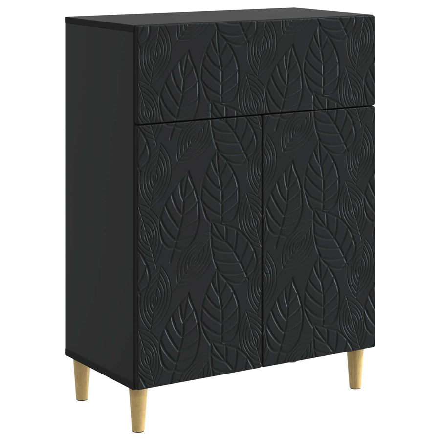 Dressoir Zwart 66 x 34,5 x 90 cm Bewerkt hout