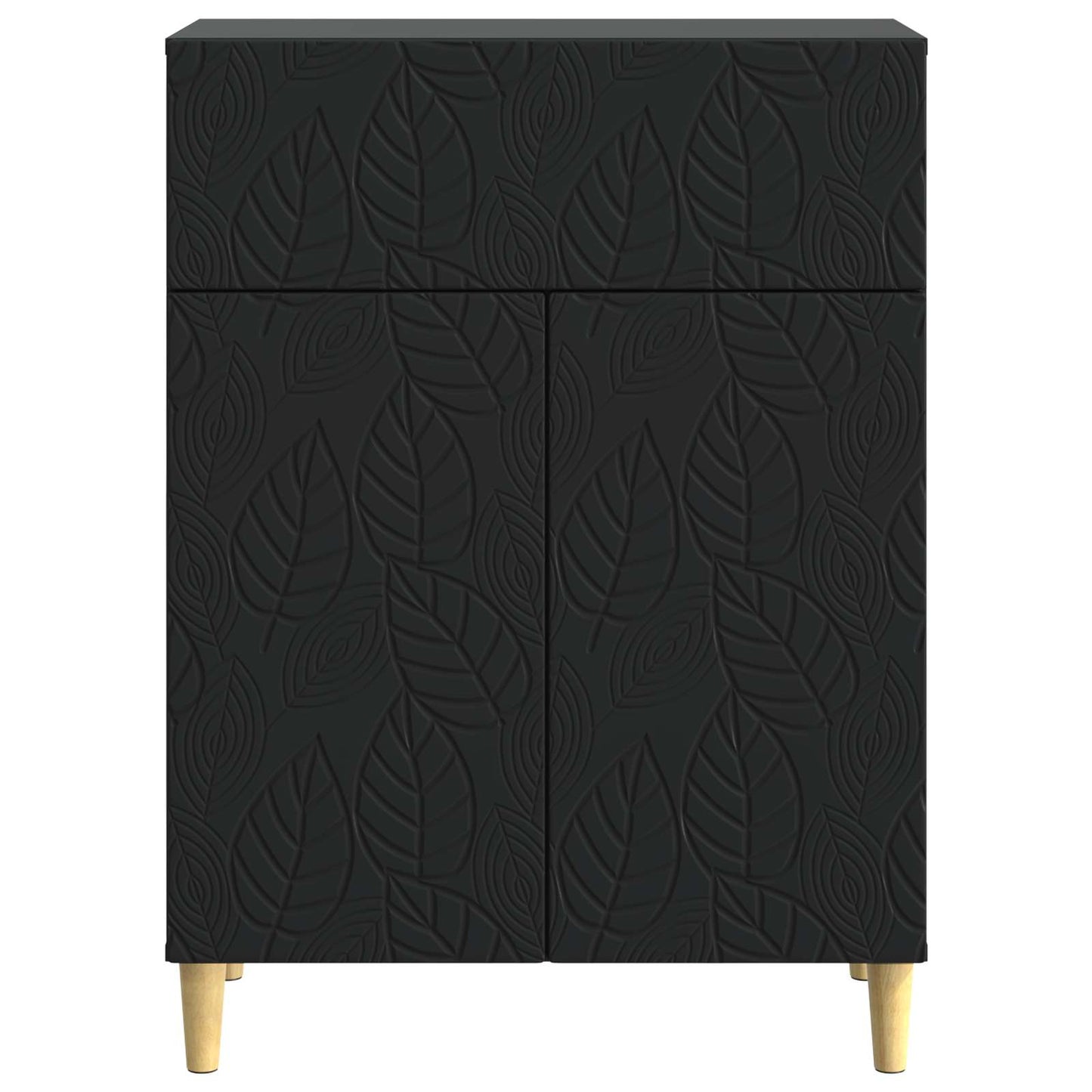 Dressoir Zwart 66 x 34,5 x 90 cm Bewerkt hout