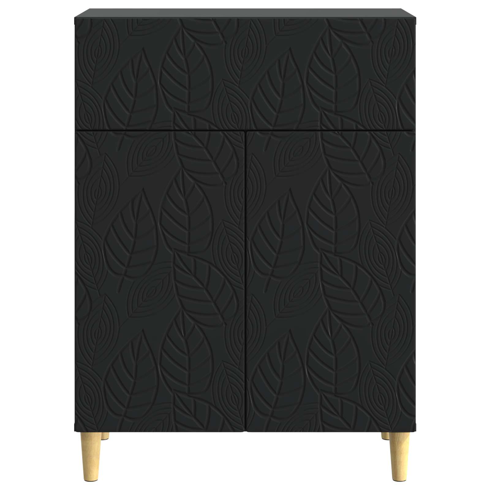 Dressoir Zwart 66 x 34,5 x 90 cm Bewerkt hout
