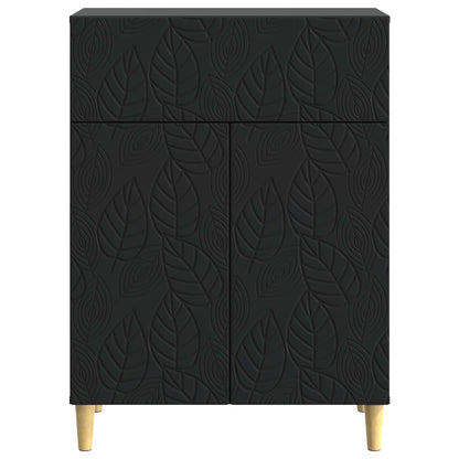Dressoir Zwart 66 x 34,5 x 90 cm Bewerkt hout
