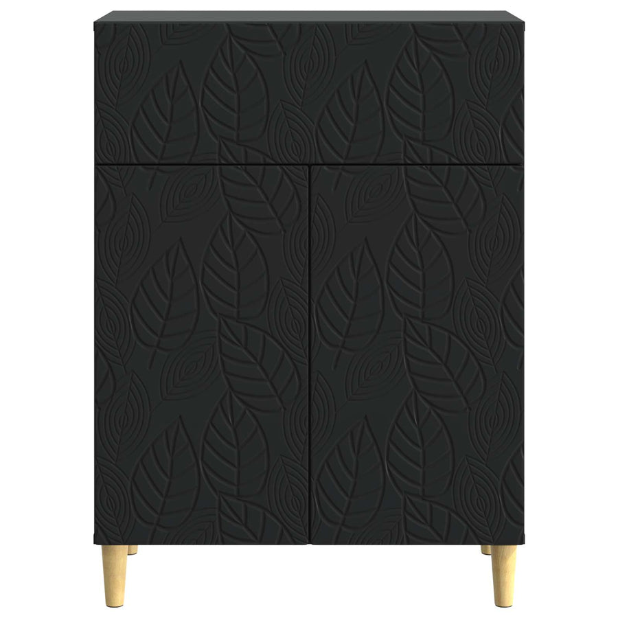 Dressoir Zwart 66 x 34,5 x 90 cm Bewerkt hout