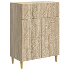 Dressoir bewerkt hout 66x34,5x90 cm Sonoma eiken