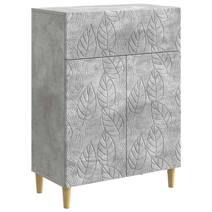 Dressoir Betongrijs 66 x 34,5 x 90 cm Bewerkt hout