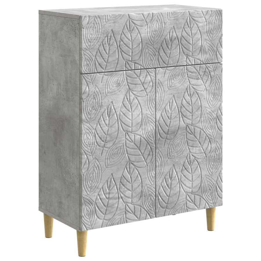 Dressoir Betongrijs 66 x 34,5 x 90 cm Bewerkt hout