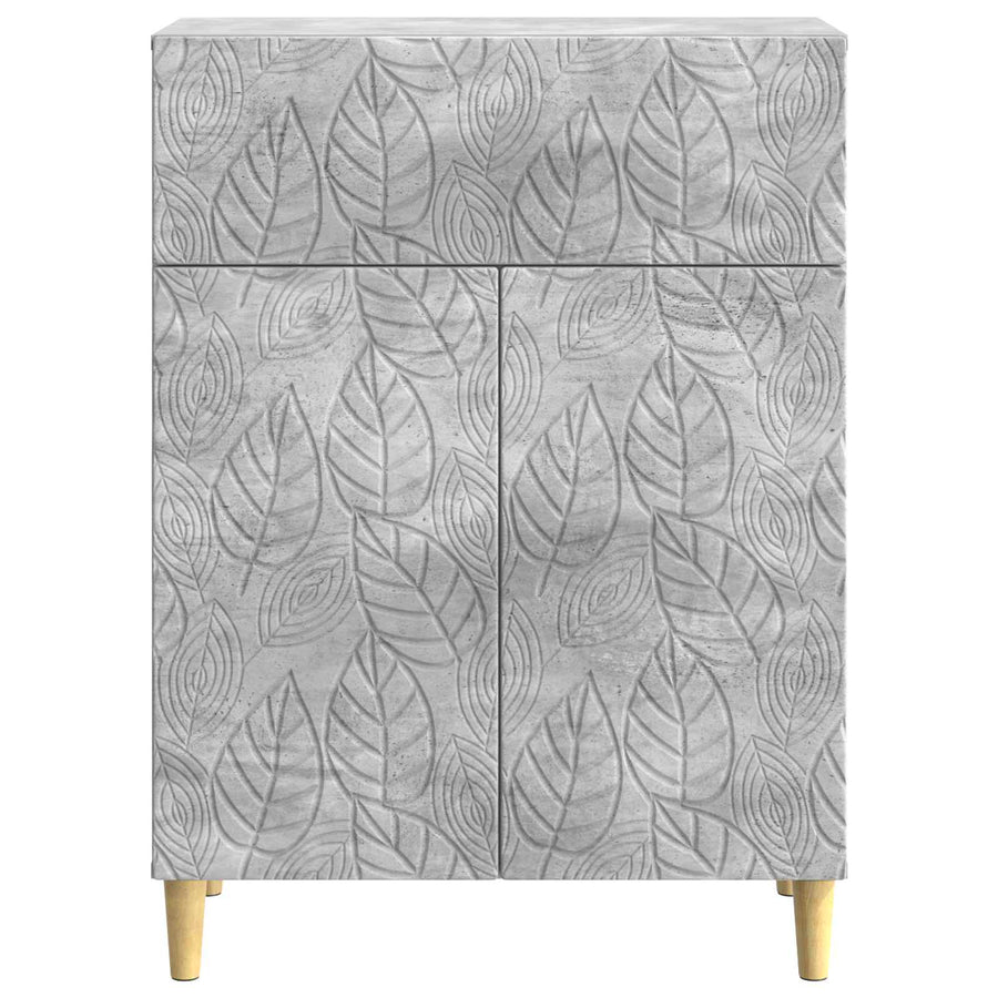 Dressoir Betongrijs 66 x 34,5 x 90 cm Bewerkt hout
